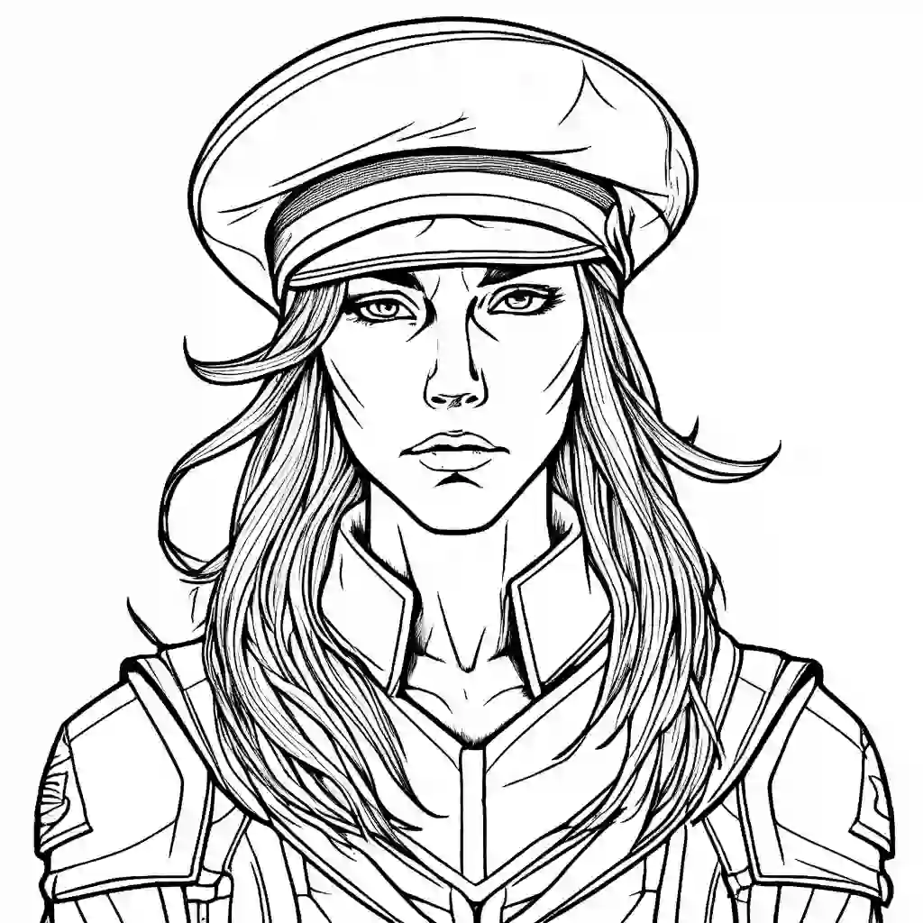 Berets coloring pages